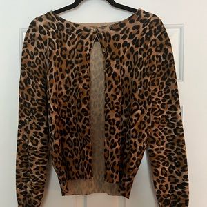 Leopard skin cardigan
